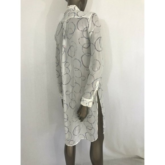 NWT BCBG Taylur 100% silk blouse button down Top - Picture 6 of 6